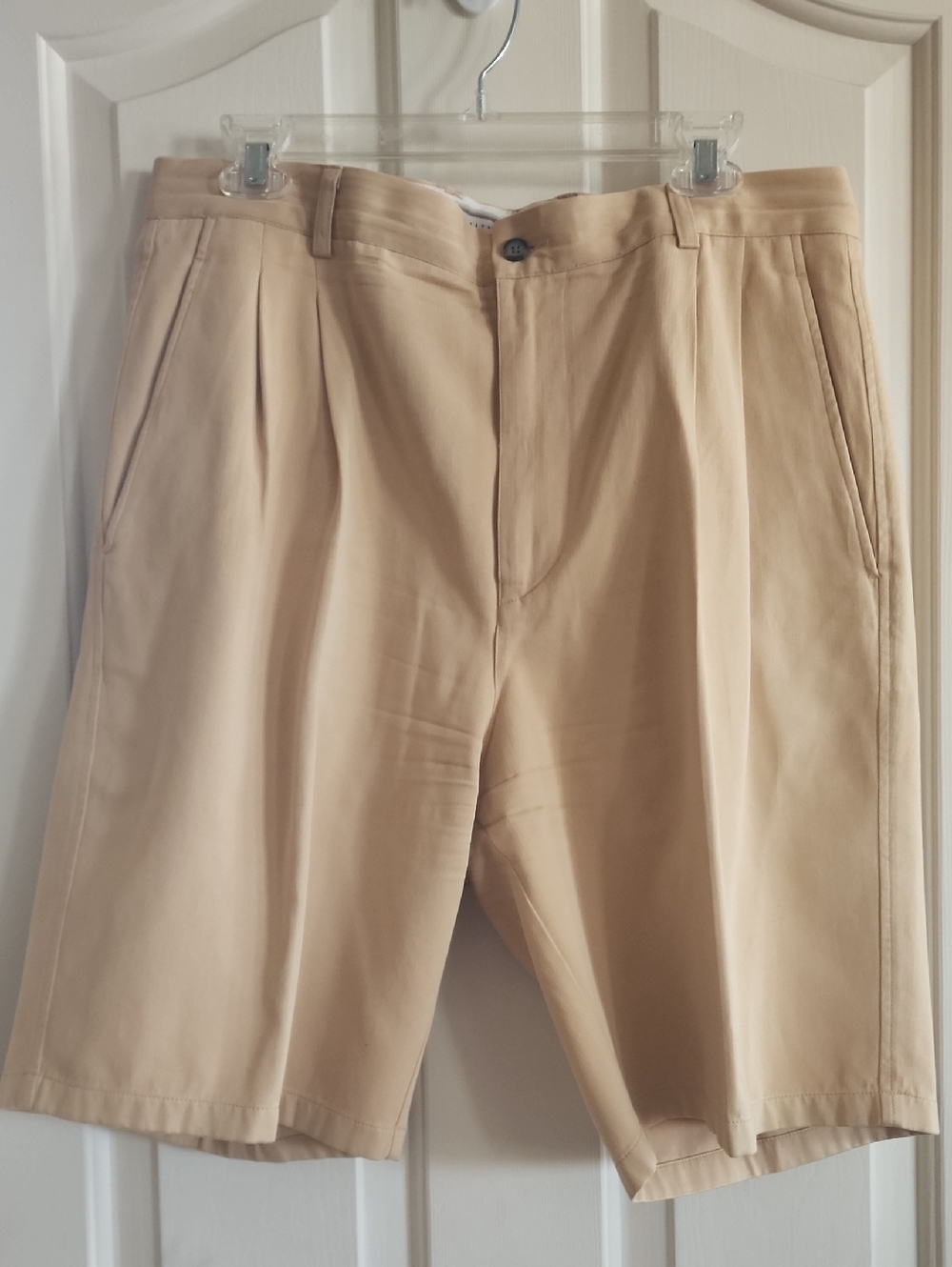 Classic Melon Colored lPleated Shorts